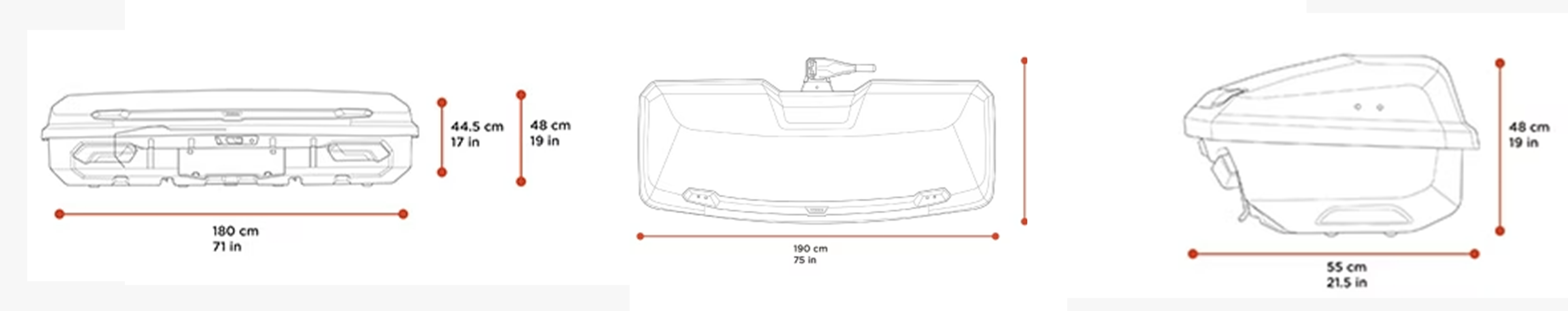 Box bagażowy na hak Thule Arcos Box XL | 906600 JPG909090