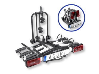 Bagażnik rowerowy na hak Aguri KRAB 3 50800 Silver