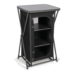 Kampa Amber Camping Cupboard - lekka i kompaktowa szafka kempingowa z aluminiowym stelażem i laminowanym blatem 9120000563